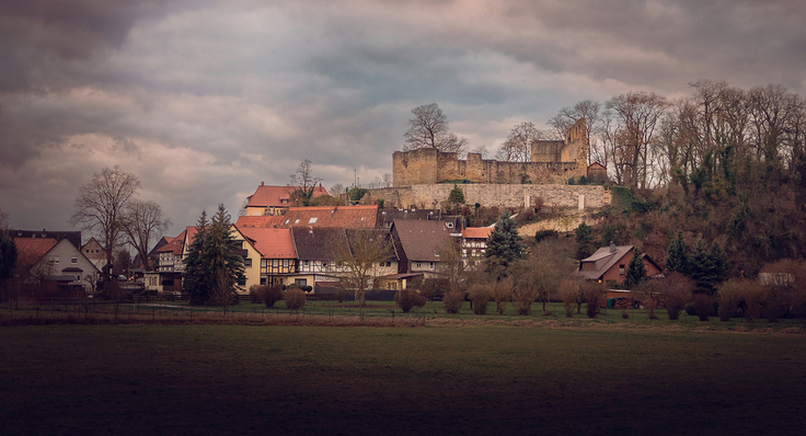Blick auf die Heldenburg in Einbeck-Salzderhelden