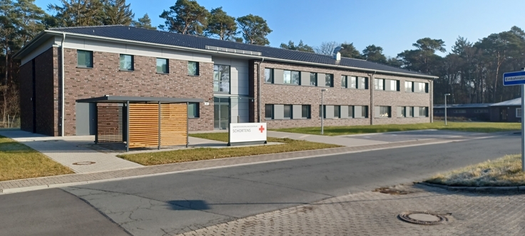 Außenansicht des Sanitätsversorgungszentrums in Schortens