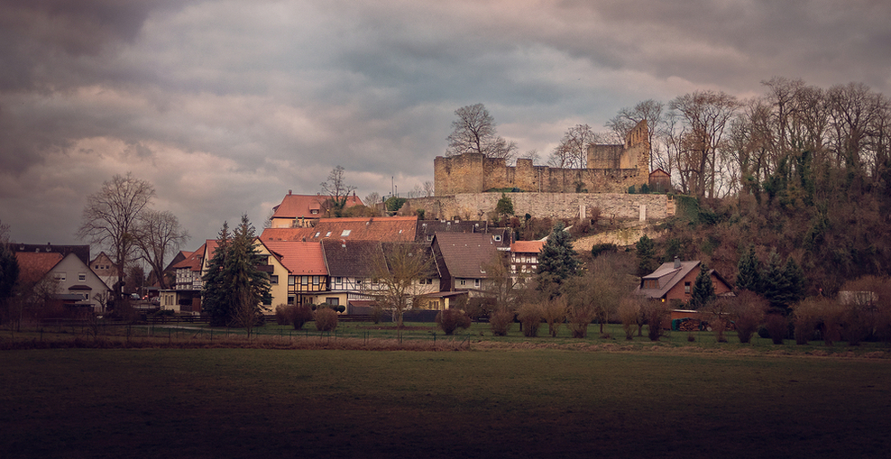 Blick auf die Heldenburg in Einbeck-Salzderhelden